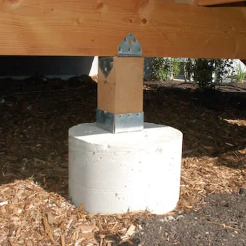 Deck footings (Semelles) - Fence Post Pro